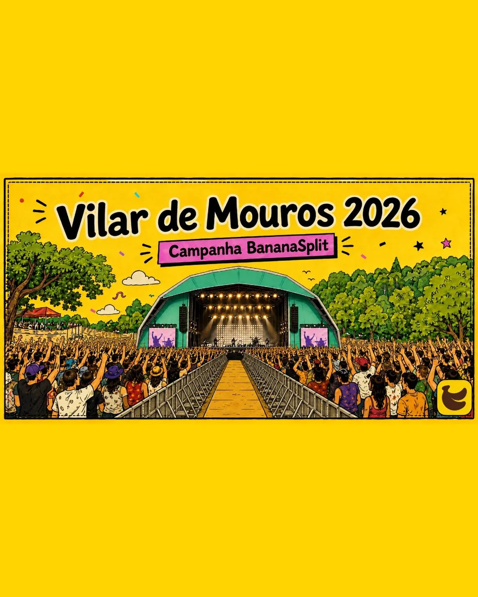 Ilustración de la campaña BananaSplit en Vilar de Mouros 2026